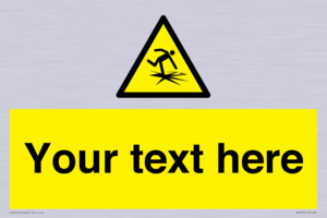 Custom warning thin ice